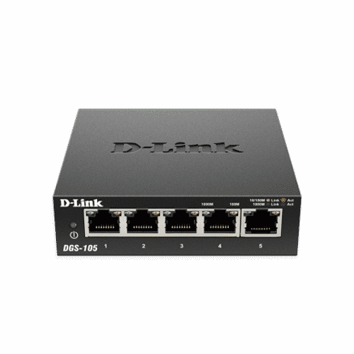 سوییچ des-105  یک سوییچ رو میزی با قاب فلزی است