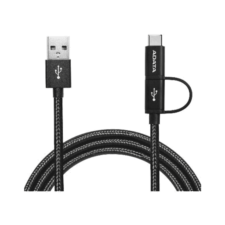 کابل تبدیل دو منظوره USB به USB-C/Micro USB-ای دیتا