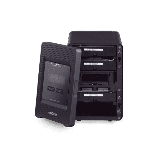 ذخیره ساز تحت شبکه DNS-345 دارای 4 درگاه برای قرارگیری هارد است