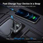 شارژ سریع فرستنده امواج FM فندکی بیسوس برای خودرو سری S-09