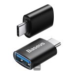 مبدل مینی OTG سری Ingenuity بیسوس از Type-C به USB-A 3.1 (مشکی) - تصویر 2