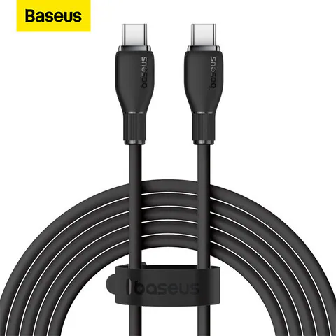 Baseus 100W USB C To USB C Charger Cable [1.2m 5A] , Type C iPhone 15 Fast Charging Cable Compatible