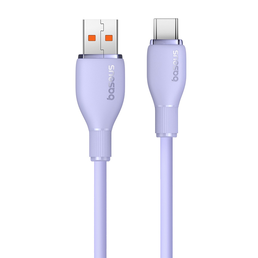 Baseus Pudding Series 100W USB to Type-C Fast Charging Data Cable, Length:2m(Purple) Baseus Pudding Series 100W USB to Type-C Fast Charging Data Cable, Length:2m(Purple)