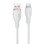 Baseus Pudding Series Fast Charging Cable USB to USB-C 100W, 1.2m - White