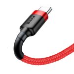 Baseus Cafule Cable durable nylon cord USB / USB-C QC3.0 3A 1M red