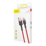 Baseus Cafule Cable durable nylon cord USB / USB-C QC3.0 3A 1M red
