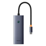 USB Hub 5-in-1 Hub Baseus UltraJoy Series USB-C to HDMI4K@30Hz+3xUSB 3.0+1xPD (grey)