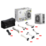 منبع تغذیه MSI مدل MAG A850GL PCIE5 رنگ سفید - تصویر 4