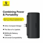 پاوربانک بیسوس مدل Compact Type-C 20W ظرفیت 5000 میلی آمپر - تصویر 5