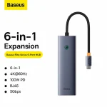 هاب 6 پورت USB-C بیسوس مدل UltraJoy AIR Space - تصویر 4