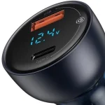 شارژر فندکی 65W بیسوس مدل Particular Digital Display QC+PPS Dual Quick - تصویر 2