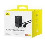 شارژر رومیزی 7 پورت بیسوس مدل PowerCombo Tower Digital  3AC+2U+2C 35W - تصویر 2